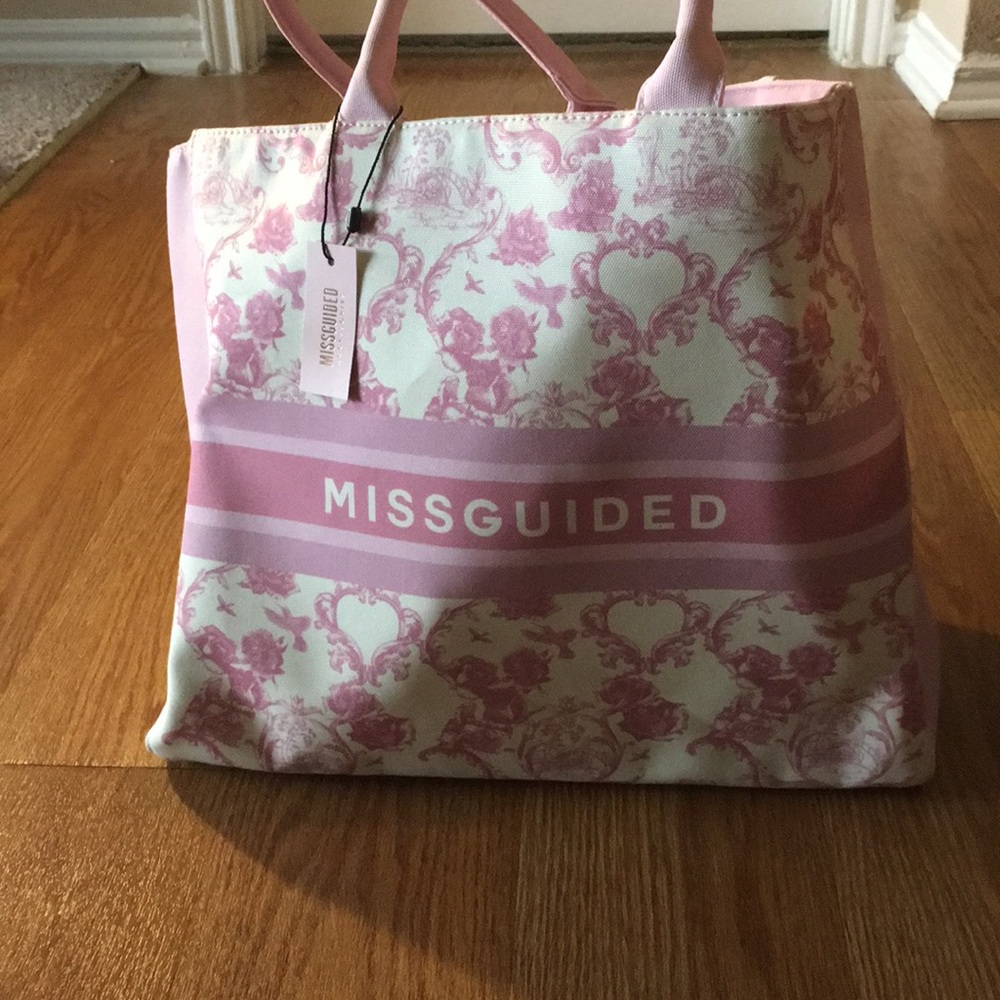 NWT Missguided floral purse/overnight bag